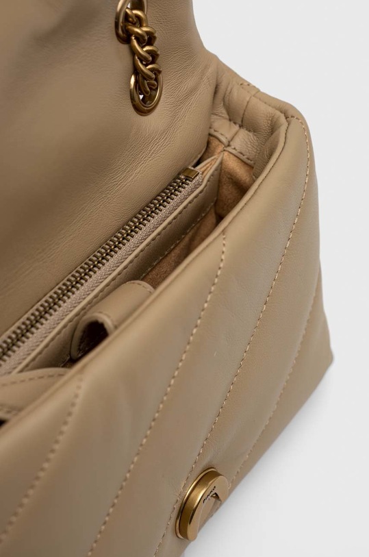 Pinko poșetă de piele 100039.A0F2 bej