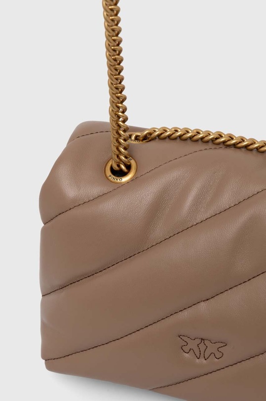 Accesorii Pinko poseta de piele 100039.A0F2 maro