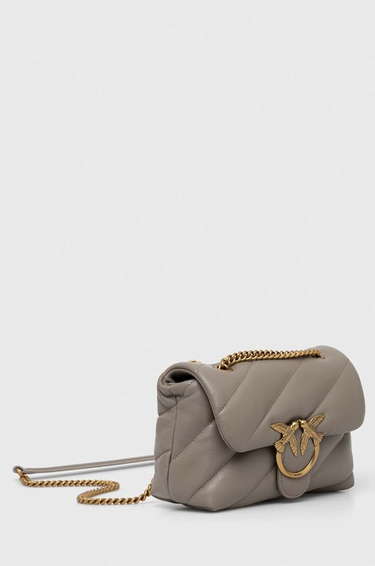 Kožna torba Pinko 100039.A0F2 siva AA00