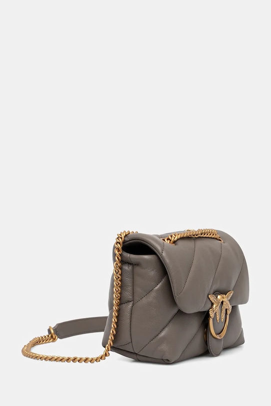 Шкіряна сумочка Pinko 100039.A0F2 сірий AA00