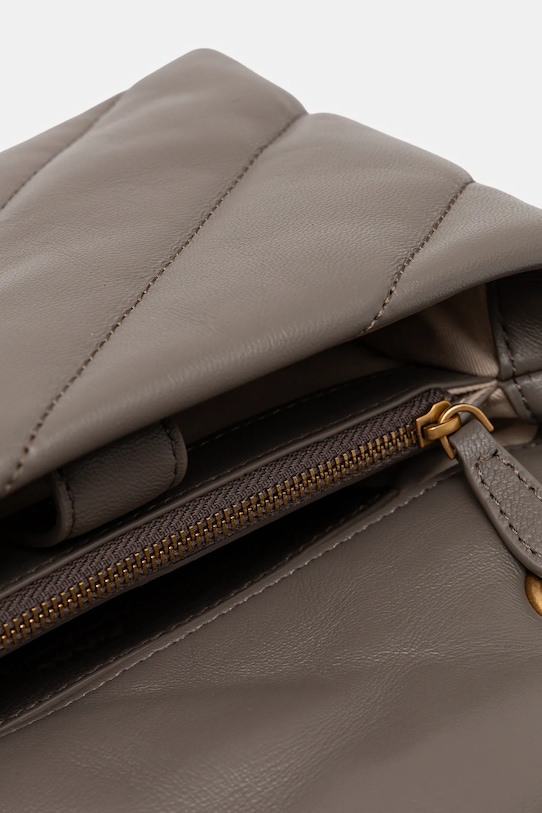 Шкіряна сумочка Pinko 100039.A0F2 сірий