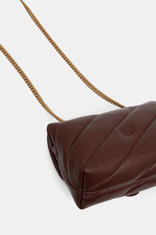 Pinko torebka skórzana bordowy 100039.A0F2