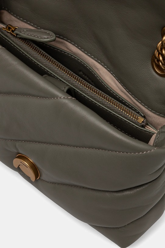 Pinko torebka skórzana zielony 100039.A0F2