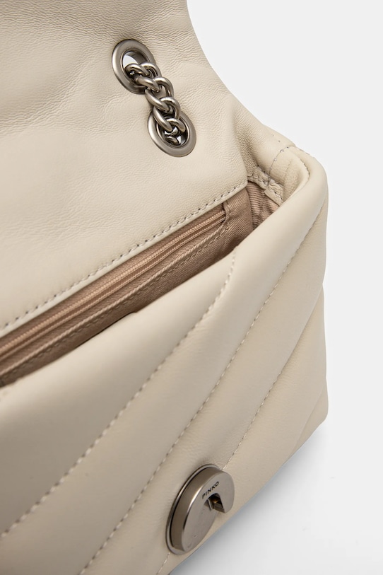Kožená kabelka Pinko béžová 100040.A0F2