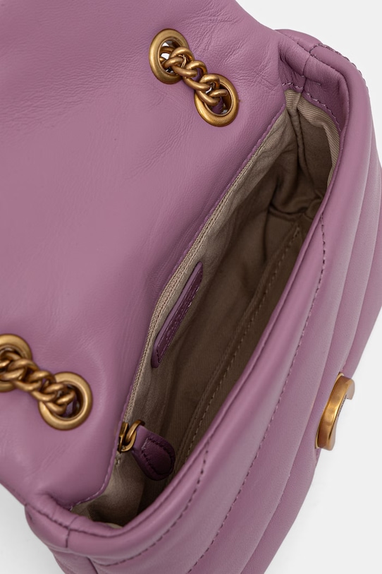 Pinko torebka skórzana 100040.A0F2 fioletowy