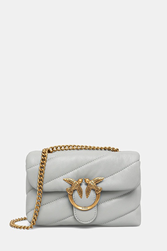 Pinko torebka skórzana skóra licowa szary 100040.A0F2