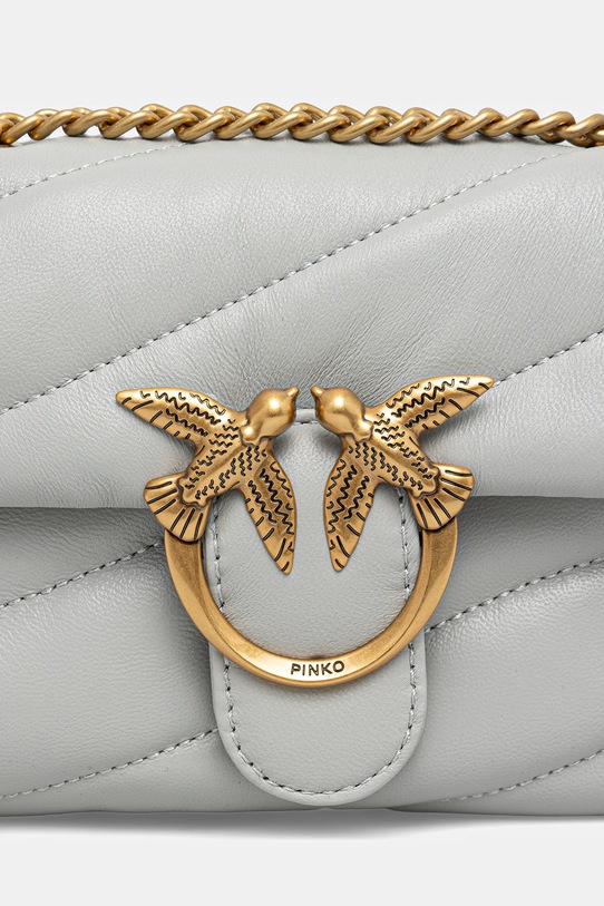 Pinko torebka skórzana szary 100040.A0F2