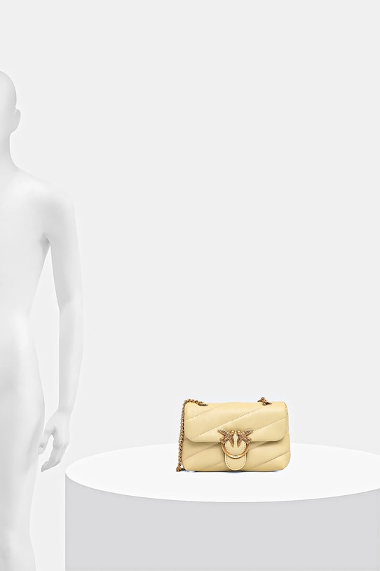 Pinko torebka skórzana 100040.A0F2 żółty