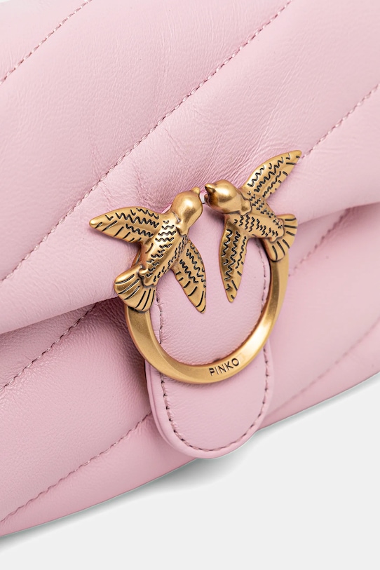 Pinko torebka skórzana różowy 100040.A0F2
