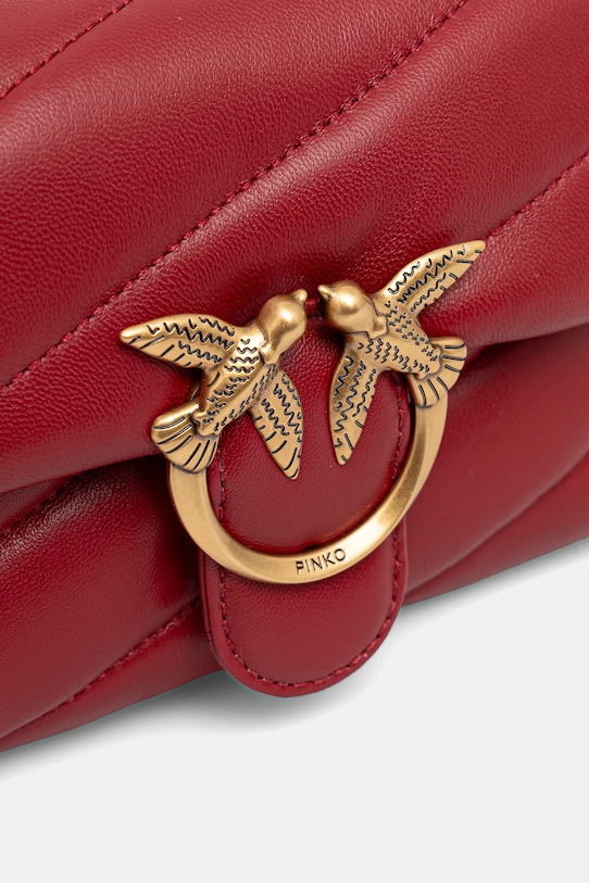 Pinko torebka skórzana czerwony 100040.A0F2