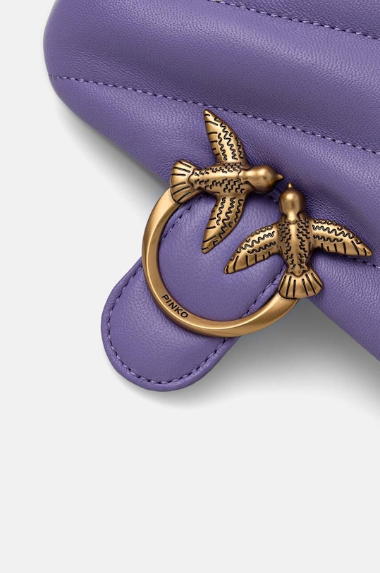 Pinko torebka skórzana fioletowy 100040.A0F2