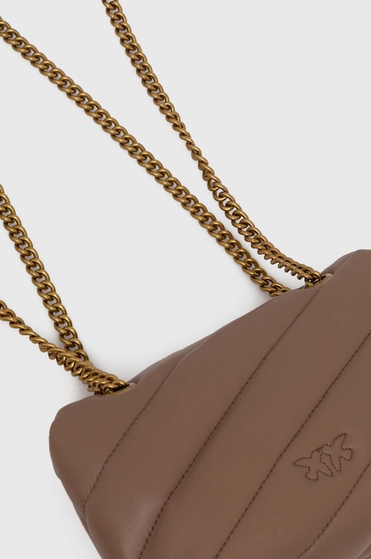 Pinko borsa a mano in pelle marrone 100040.A0F2