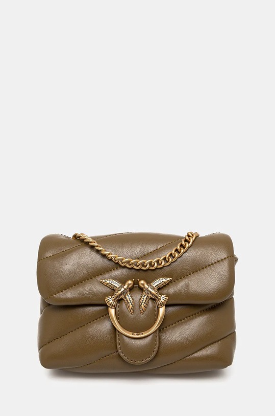 Pinko poseta de piele uni verde 100040.A0F2