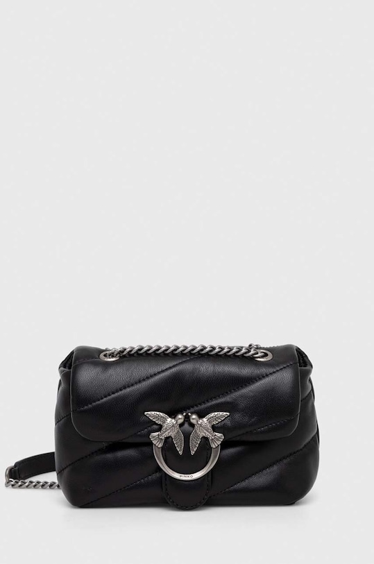 Кожаная сумочка Pinko кожа чёрный 100040.A0F2