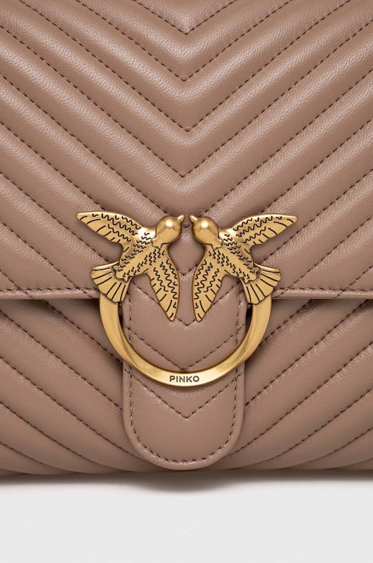 Pinko torebka skórzana brązowy 100042.A0GK