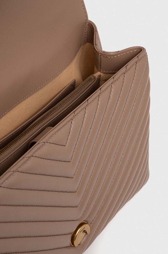 Шкіряна сумочка Pinko 100042.A0GK коричневий