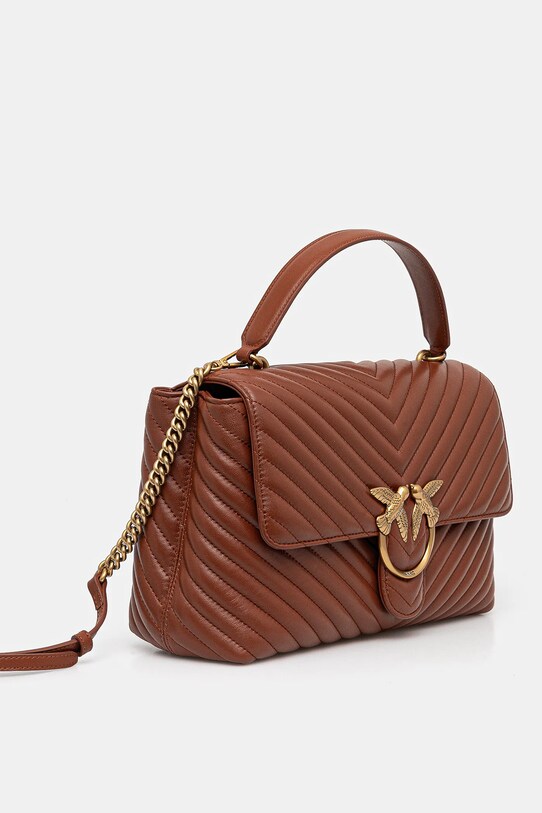Шкіряна сумочка Pinko 100042.A0GK коричневий AA00