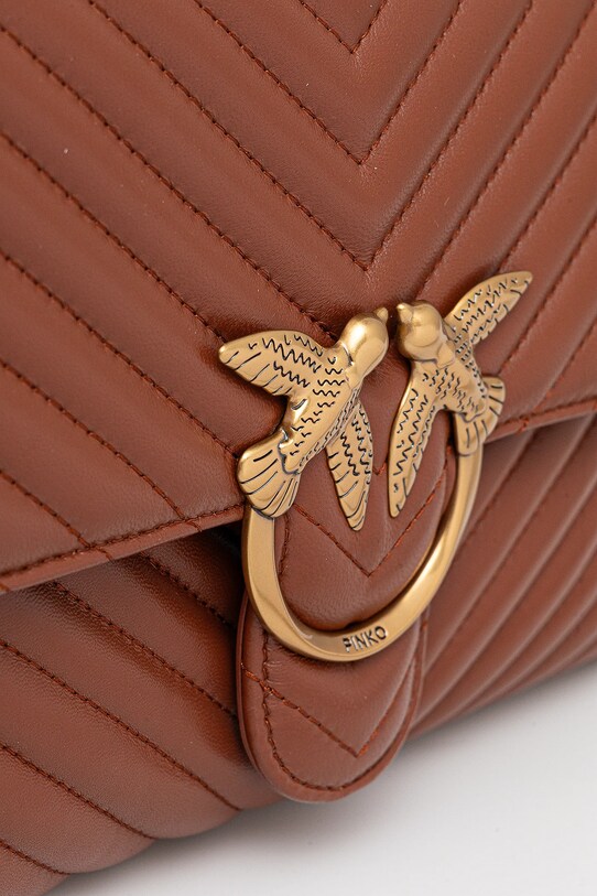 Аксесуари Шкіряна сумочка Pinko 100042.A0GK коричневий