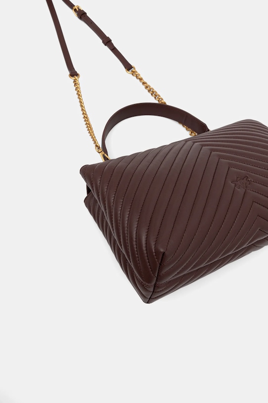 Аксесуари Шкіряна сумочка Pinko 100042.A0GK коричневий