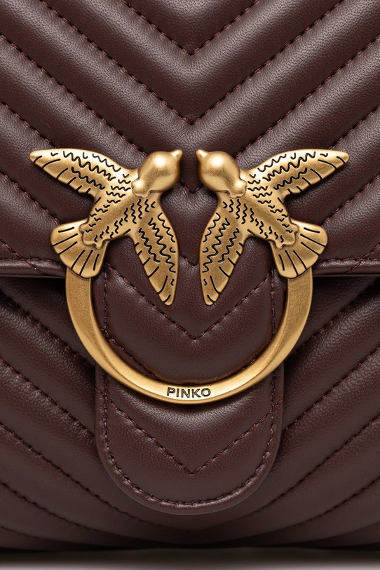Usnjena torbica Pinko rjava 100042.A0GK