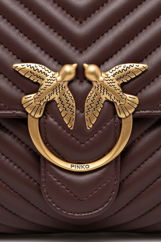 Шкіряна сумочка Pinko коричневий 100042.A0GK