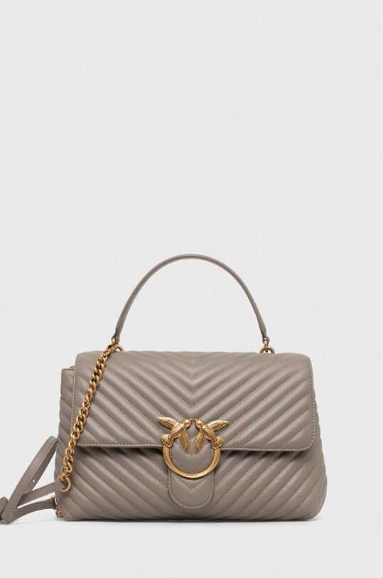 Pinko poseta de piele uni gri 100042.A0GK