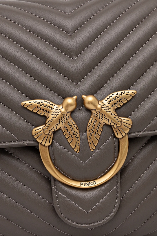 Pinko geantă de piele gri 100042.A0GK