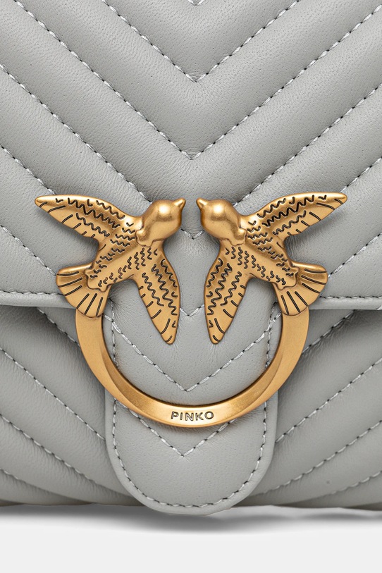 Pinko torebka skórzana szary 100043.A0GK