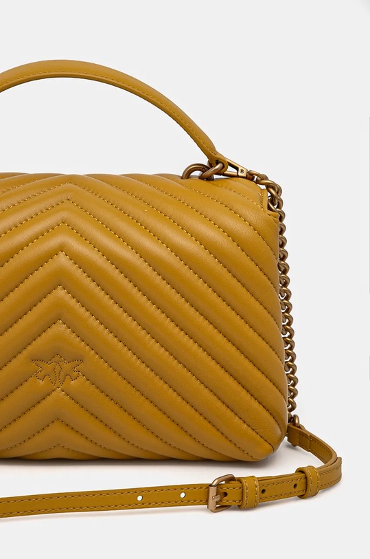 Akcesoria Pinko torebka skórzana 100043.A0GK żółty