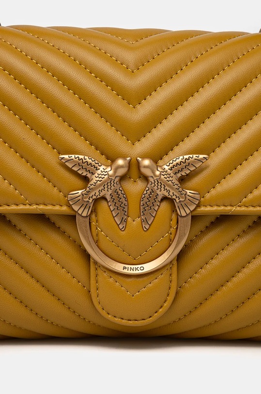 Pinko torebka skórzana żółty 100043.A0GK