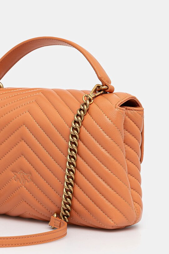 Akcesoria Pinko torebka skórzana 100043.A0GK pomarańczowy