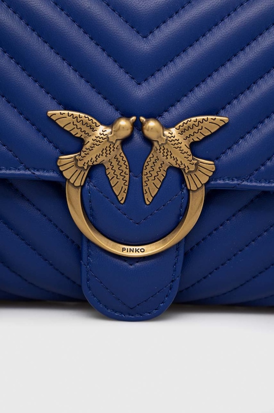 Pinko torebka skórzana niebieski 100043.A0GK