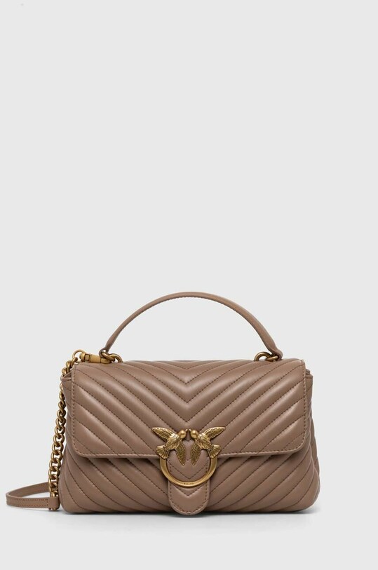 Pinko poseta de piele uni bej 100043.A0GK