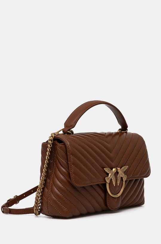 Pinko poșetă de piele 100043.A0GK maro AA00