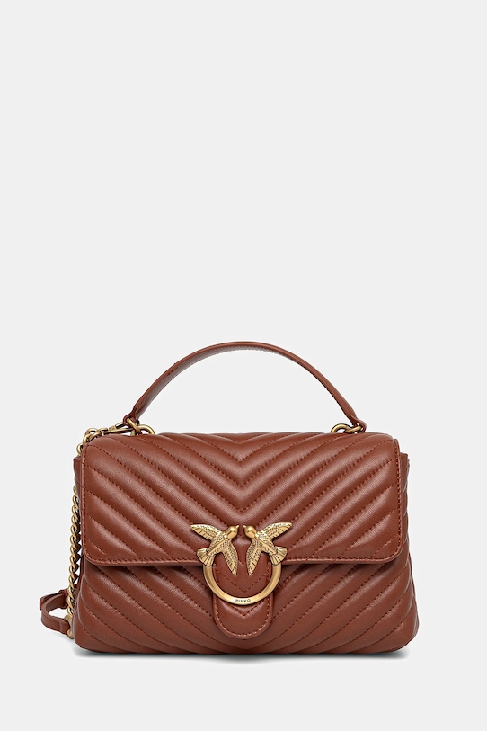 Кожаная сумочка Pinko коричневый 100043.A0GK