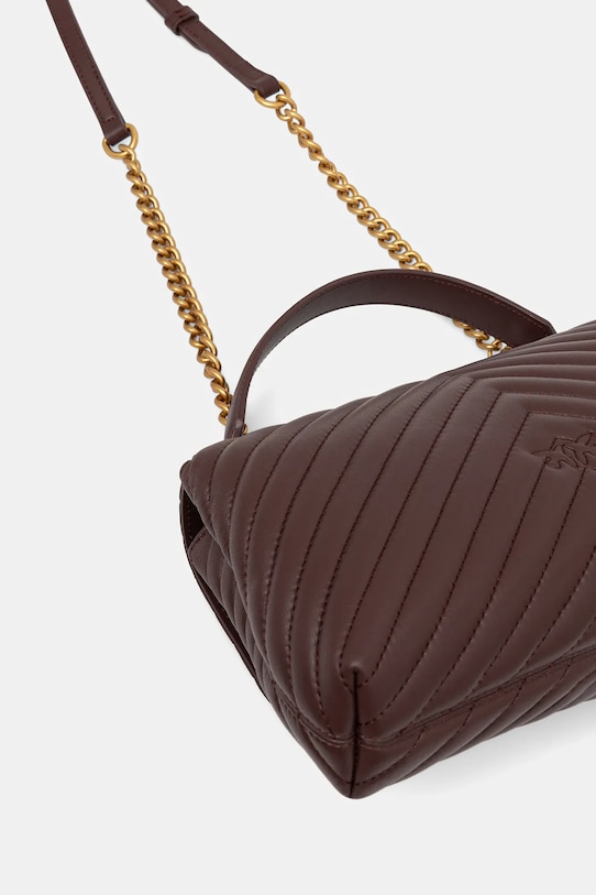 Аксесуари Шкіряна сумочка Pinko 100043.A0GK коричневий