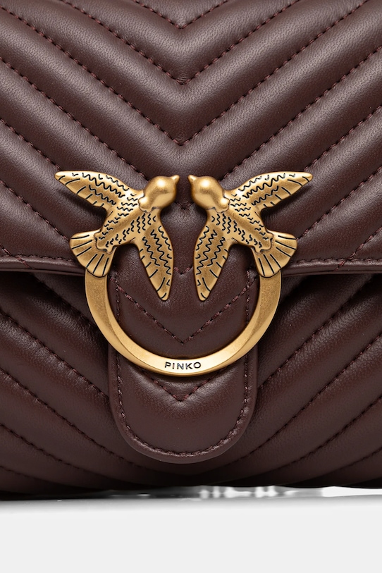 Шкіряна сумочка Pinko коричневий 100043.A0GK