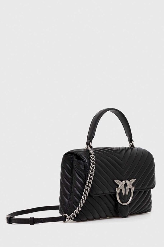Kožená kabelka Pinko 100043.A0GK černá AA00