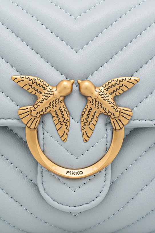 Pinko torebka skórzana niebieski 100044.A0GK