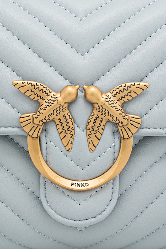 Pinko torebka skórzana niebieski 100044.A0GK