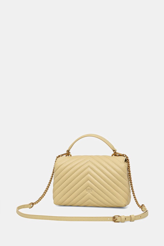 Akcesoria Pinko torebka skórzana 100044.A0GK żółty