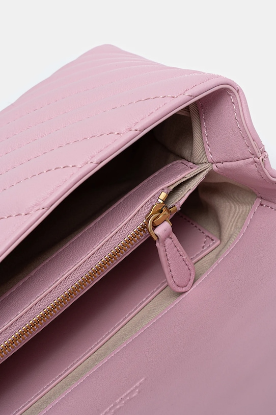 Pinko torebka skórzana 100044.A0GK różowy