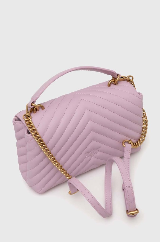 Akcesoria Pinko torebka skórzana 100044.A0GK różowy