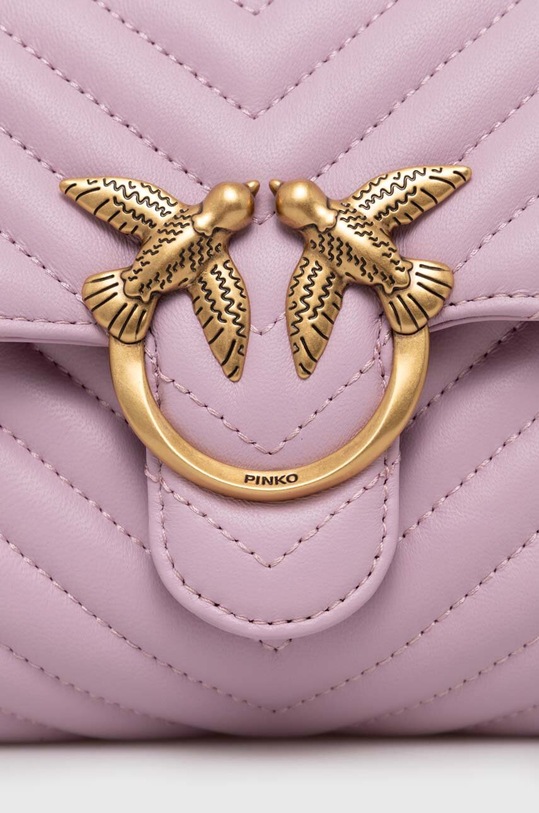 Pinko torebka skórzana różowy 100044.A0GK