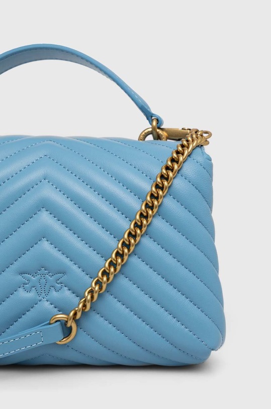 Accesorii Pinko poseta de piele 100044.A0GK albastru