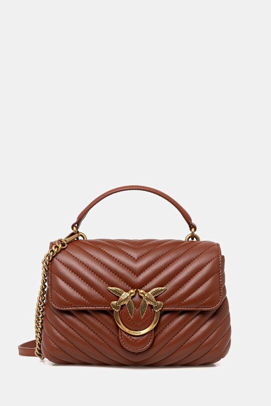 Pinko poseta de piele maro 100044.A0GK
