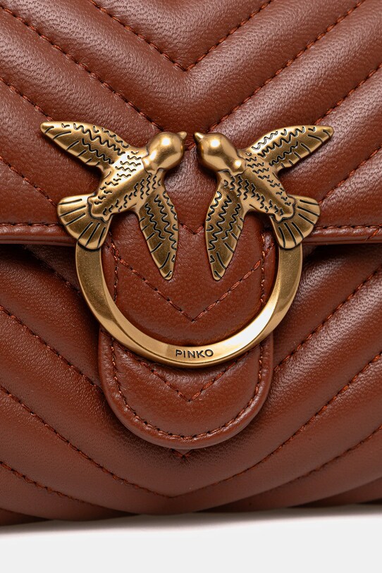 Pinko poseta de piele maro 100044.A0GK