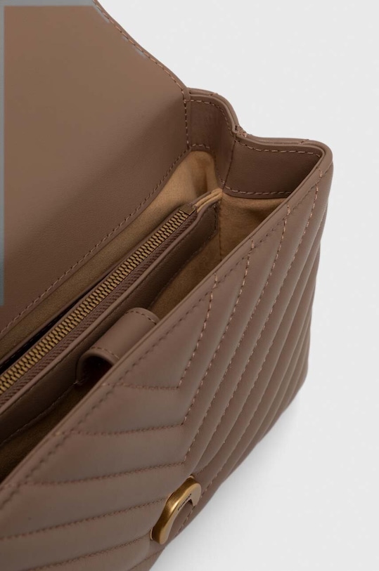 Pinko torebka skórzana 100044.A0GK brązowy