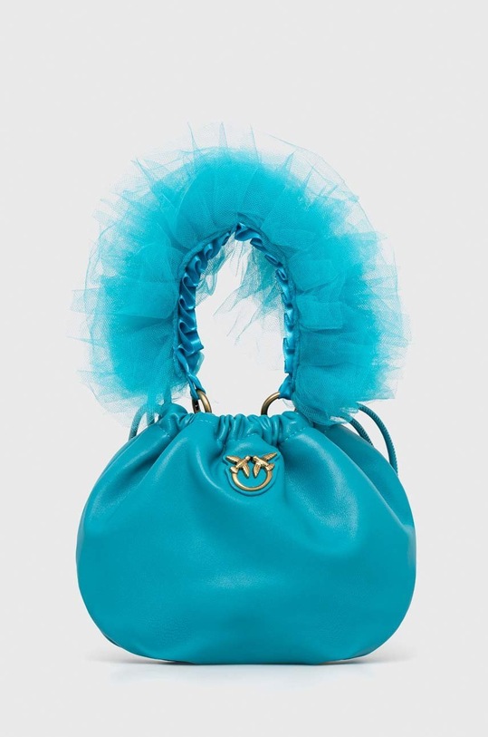 Pinko torebka skórzana skóra licowa turkusowy 100192.A0F2