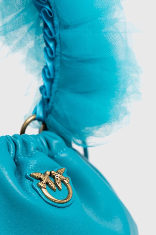 Akcesoria Pinko torebka skórzana 100192.A0F2 turkusowy